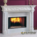 Carved Marble Fireplace Pillar